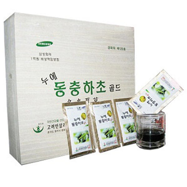 Đông trùng hạ thảo Sam sung Hàn Quốc hộp gỗ trắng 60 gói